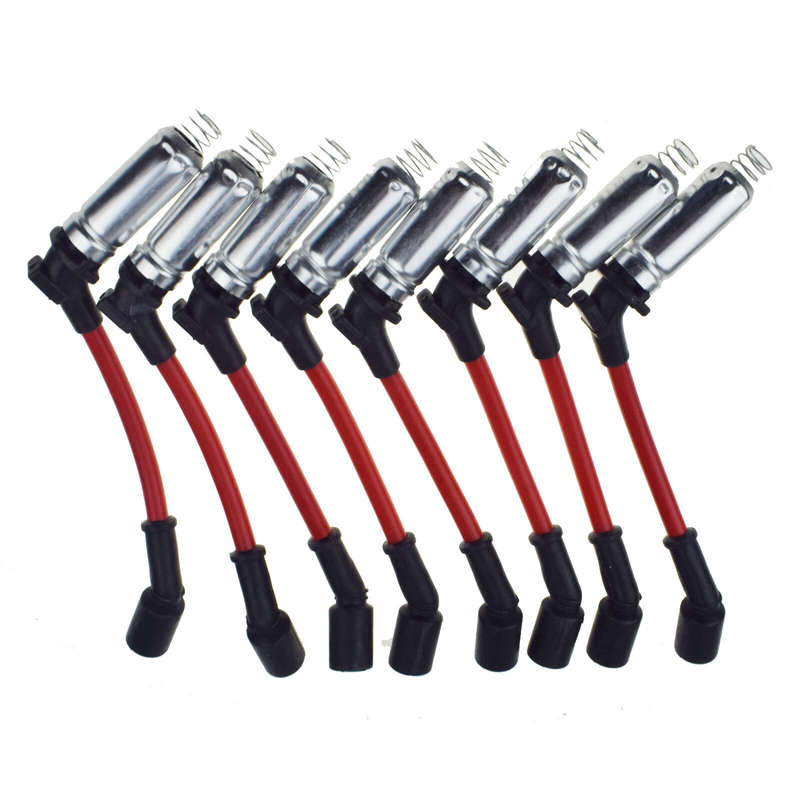 10mm Spark Plug Ignition Wires Set 8PCS for Chevy GMC Silverado Sierra V8 48322R