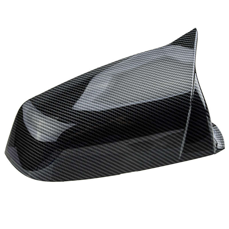 1pair Carbon Fiber Style Side View Mirror Cover Fit for BMW E60 E61 F10 F01 F02