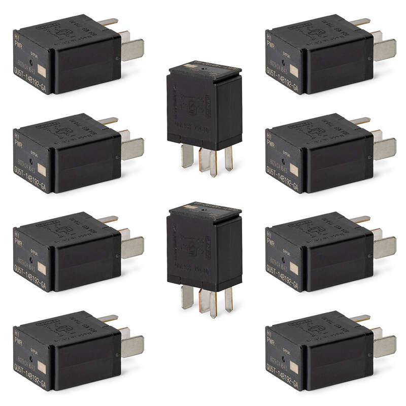 10X 4-PIN Relay Black Multi-Purpose Relay 8T2T-14B192-AA for Fusion F150 F-250