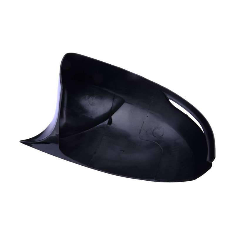 Glossy Black Side Rearview Mirror Cover Cap w/ Hole Fit For Honda Fit 14-20