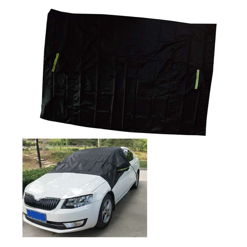 Car Half Body Top Roof Cover Sun UV Rain Snow Resistant Waterproof Outdoor
