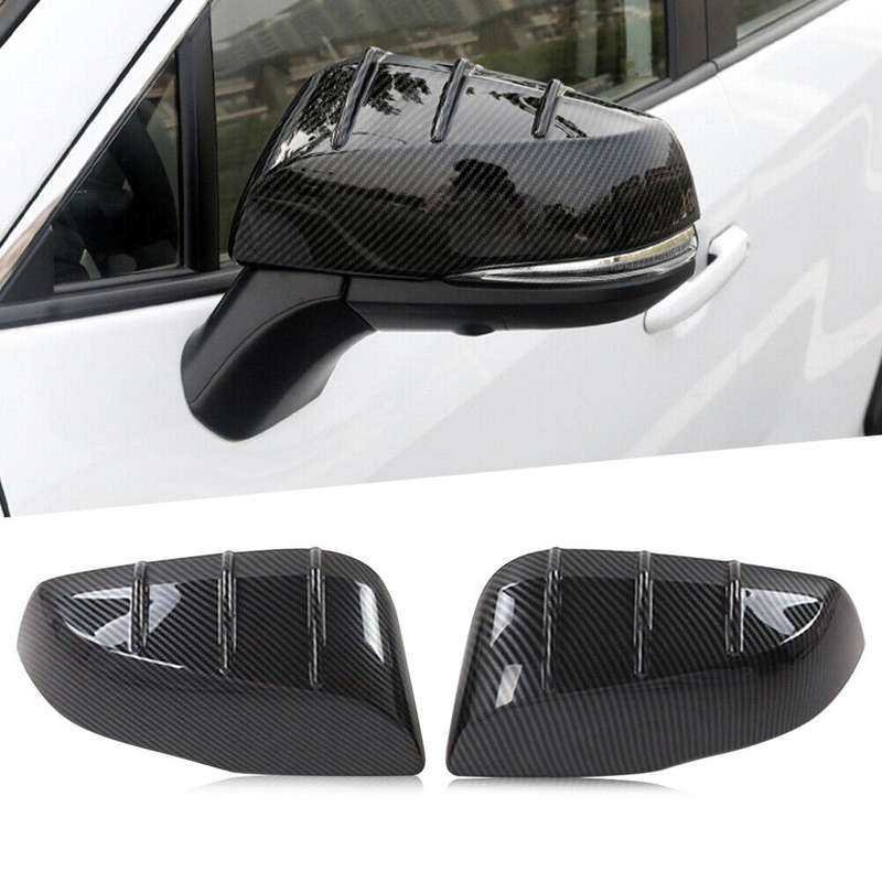 Fit For 2016-2021 Toyota Tacoma Carbon Fiber Style Side Mirror Cover Trim 2PC