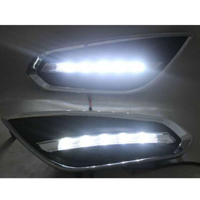 Left+Right Pair For Volvo S60 T5 09-13 New Fog Lamp Front Daytime Running Lights