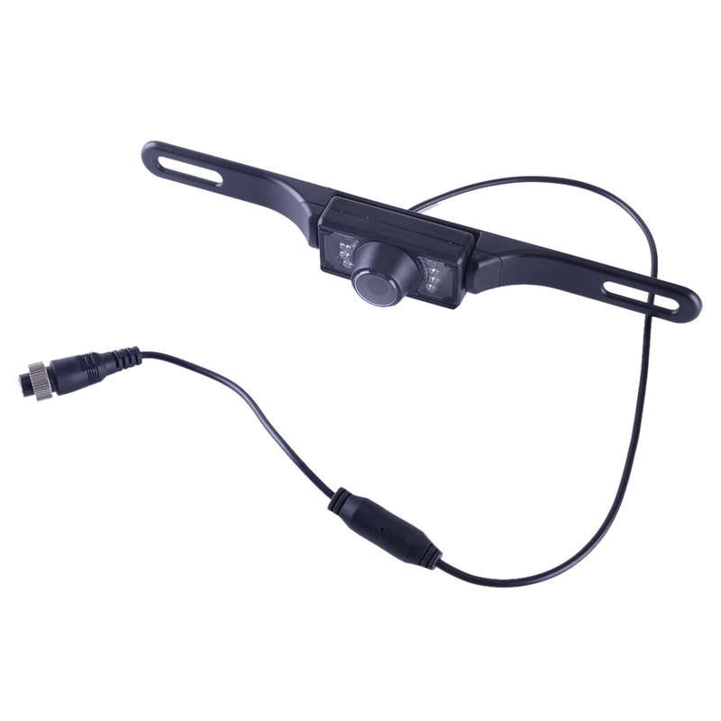 4 PIN License Plate Car Caravan Rear View Backup Reversing Camera 12-24v Acc
