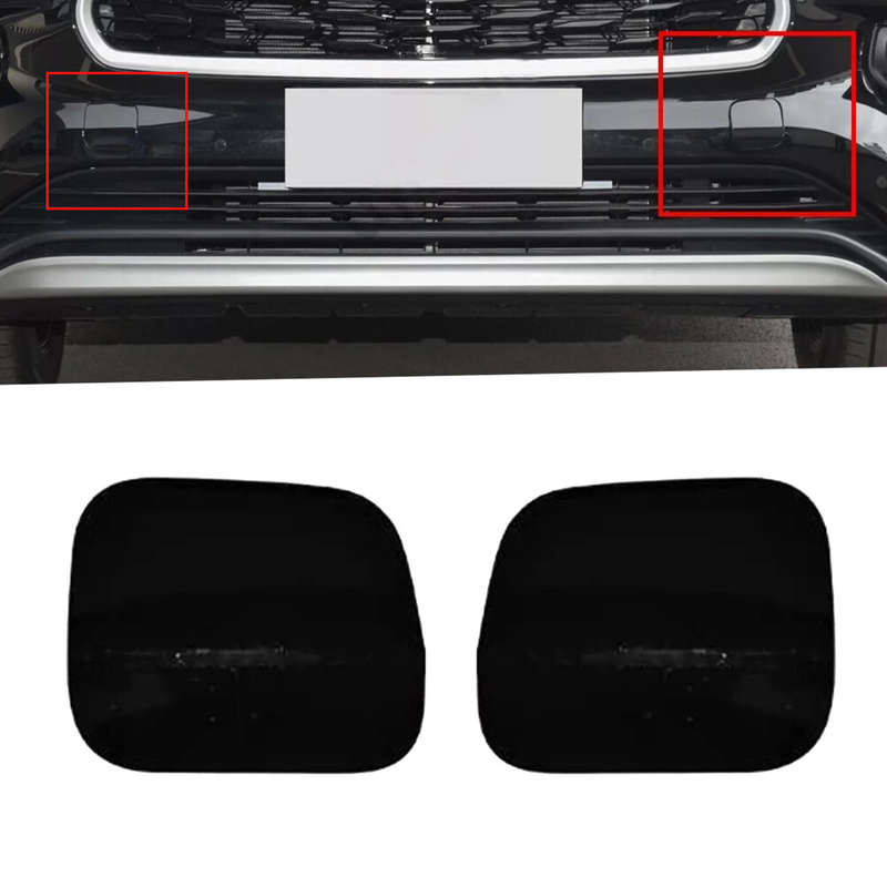 Pair L+R Front Bumper Towing Hook Cap fit for Toyota Highlander 20-2023