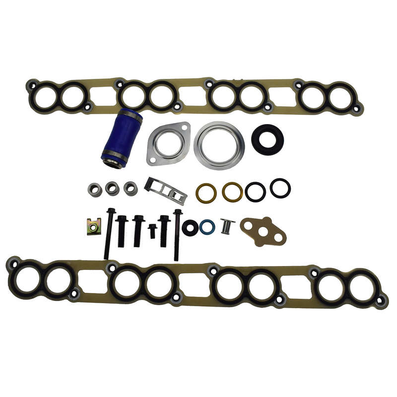 Cooler Gasket Kit with Blue Hose For 04.5-07 Ford 6.0L Powerstroke 3C3Z-9439-AA