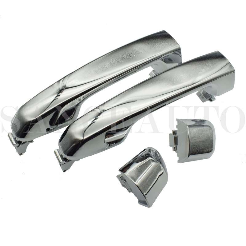 2pcs Rear Left + Right Outer Door Handles For 10-16 Toyota 4Runner Lexus GX460