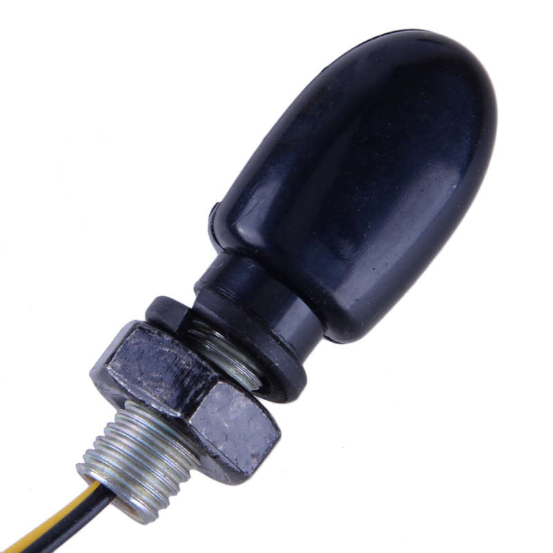 2x Motorcycle Mini Turn Signal Light LED Indicator Lamp Amber Light