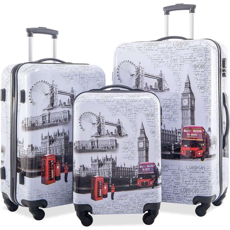 Set of 5 Suitcases Travel Trolley Luggage