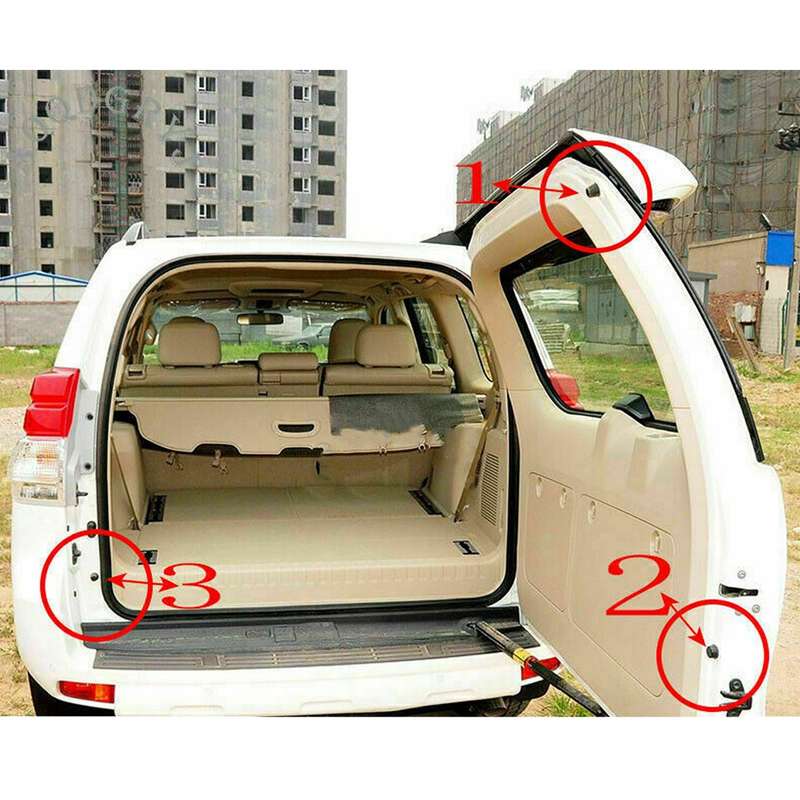 3x Rear Trunk Tailgate Cushioning Granular Pad Fit For Toyota Prado 150 2010-21
