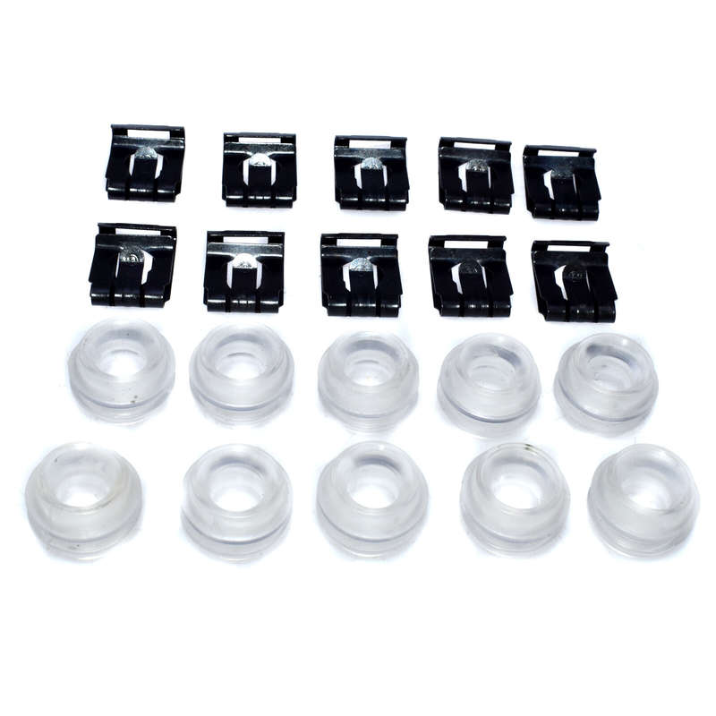 10 Sets For Mercedes Automatic Transmission Gear Shift Linkage Bushing w/ Clip