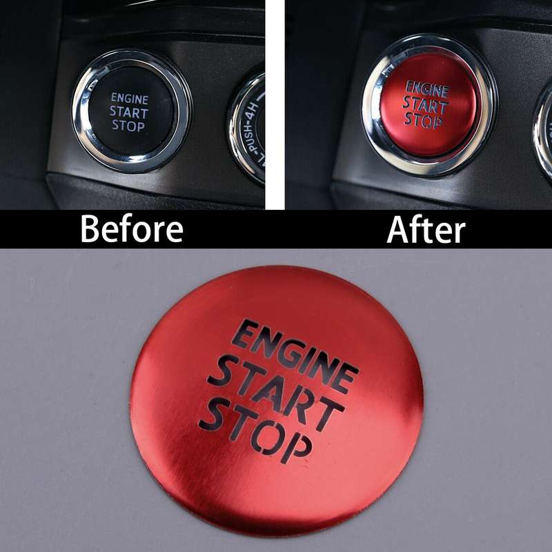 Engine Start Stop Push Button Switch Cover Trim Fit for Toyota Tacoma 2016-2020