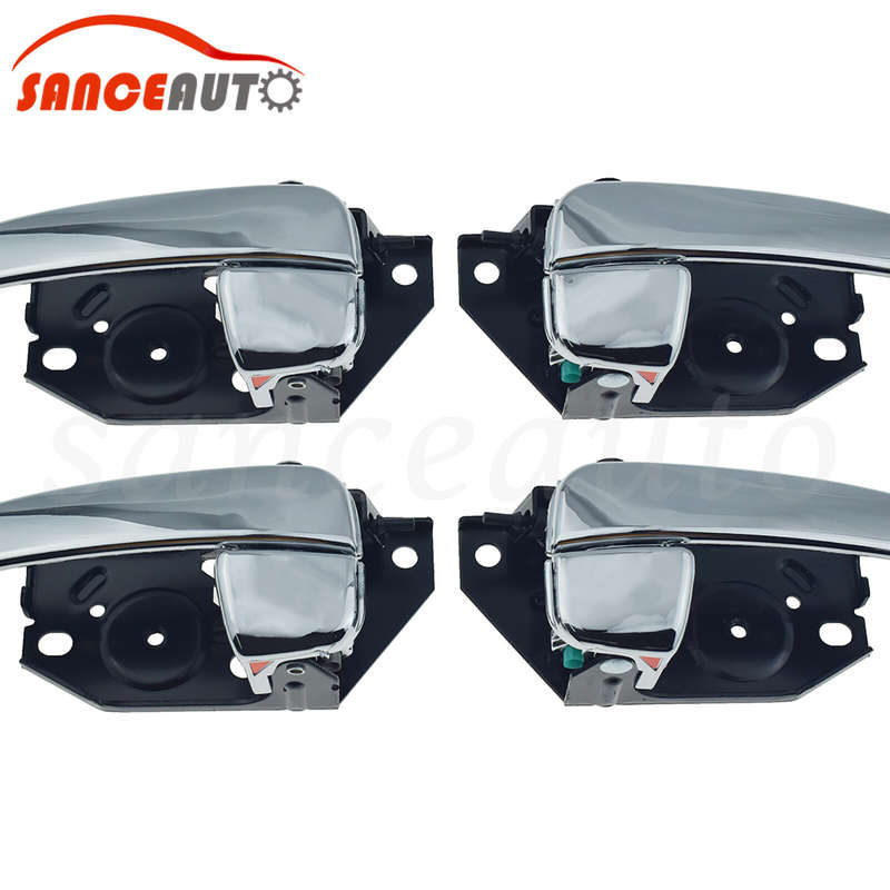 4pcs Chrome Front Rear Interior Inside Door Handles For Hyundai Sonata 2002-2005
