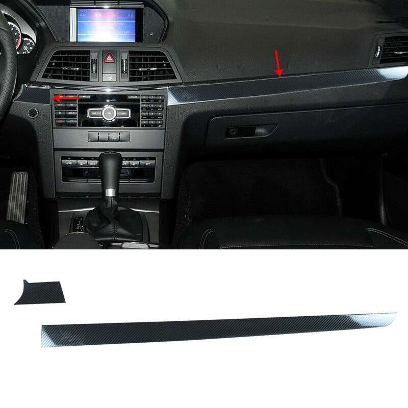 Car Center Console Dashboard Panel Trim Fit For Mercedes Benz E Coupe W207 C207