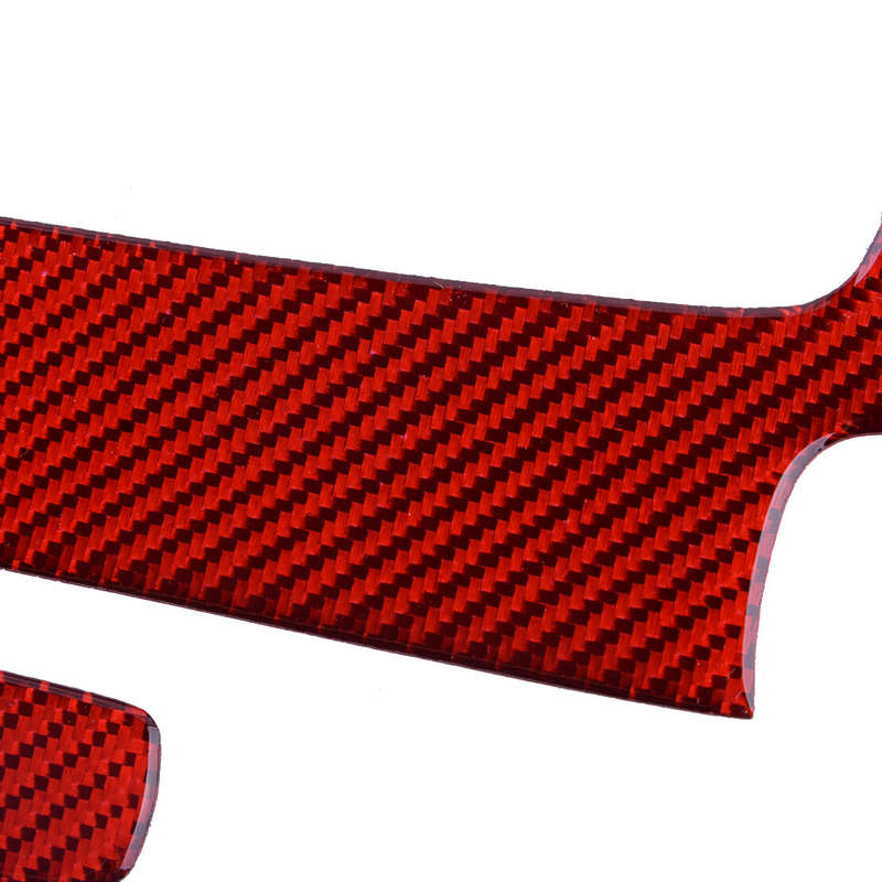 Red Gear Shift Panel Cover Trim Frame Set Fit For Honda Accord 2013-2017