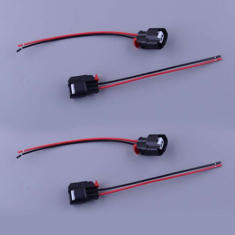 4pcs Fuel Injector Connector Harness fit for Jeep Wrangler JK TJ Dodge Ram
