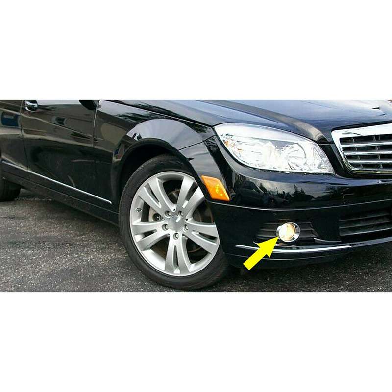 Front Right Fog Light Silver Cover Fit For Mercedes Benz C Class W204 C300 C350