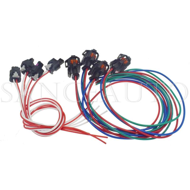 Camshaft Position Sensor Adjuster Magnets Connectors 8PCS Fit Mercedes R171 W203