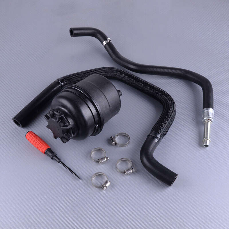 Power Steering Reservoir & Hose Kit of 8pcs Fit For BMW 5 7 Series E39 E38 M52