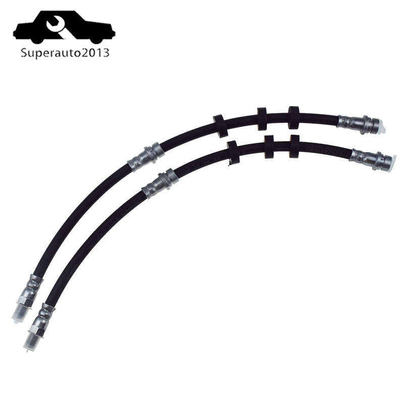 Pair Brake Hydraulic Hose Front Left Right For Ford Escape Mazda Tribute Mercury