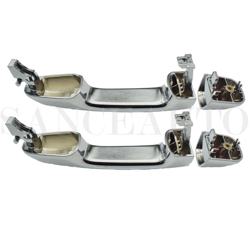 2pcs Rear Left + Right Outer Door Handles For 10-16 Toyota 4Runner Lexus GX460