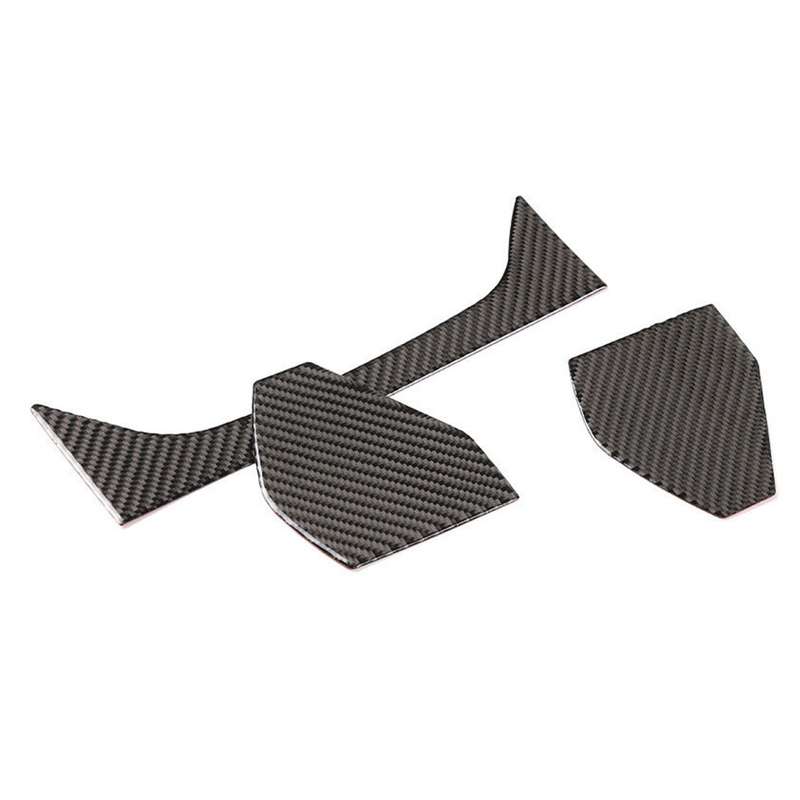 3pcs Carbon Fiber Dashboard Instrument Cover Trim Fit for Toyota Supra 2019-22