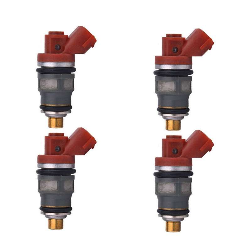 Set of 4pcs Fuel Injector 23250-76020 FJ378 For Toyota Previa Flow Matched 2.4L