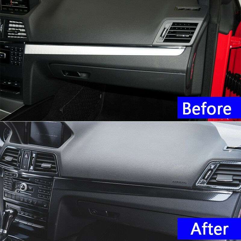Car Center Console Dashboard Panel Trim Fit For Mercedes Benz E Coupe W207 C207