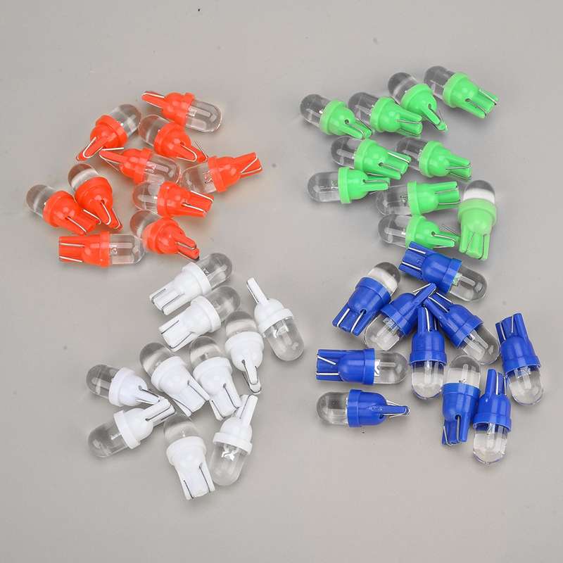 40pcs Color Mixed W5W T10 194 158 168 2825 LED Car Instrument Dash Light Bulbs