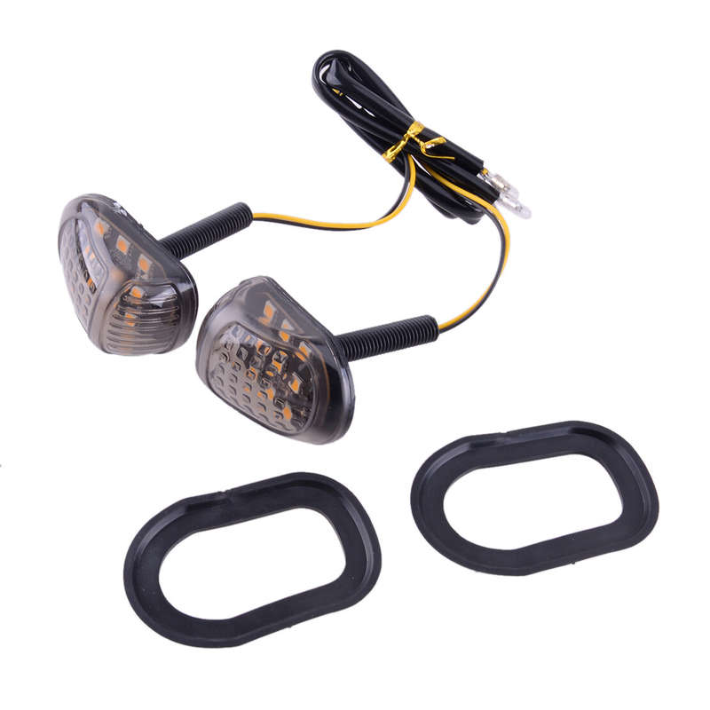 2x LED Turn Signal Indicator Light Motorcycle Scooter Motorbike Universal