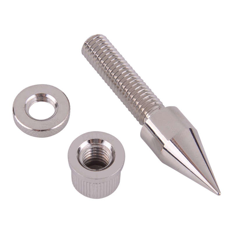 4pcs M8*60 Speaker Copper Isolation Spike Stand Foot Set With Cone Base Pads