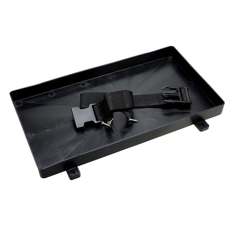 Marine Boat Plastic Battery Tray Box with Strap RV Truck 11.4"x7.3"x1" Get