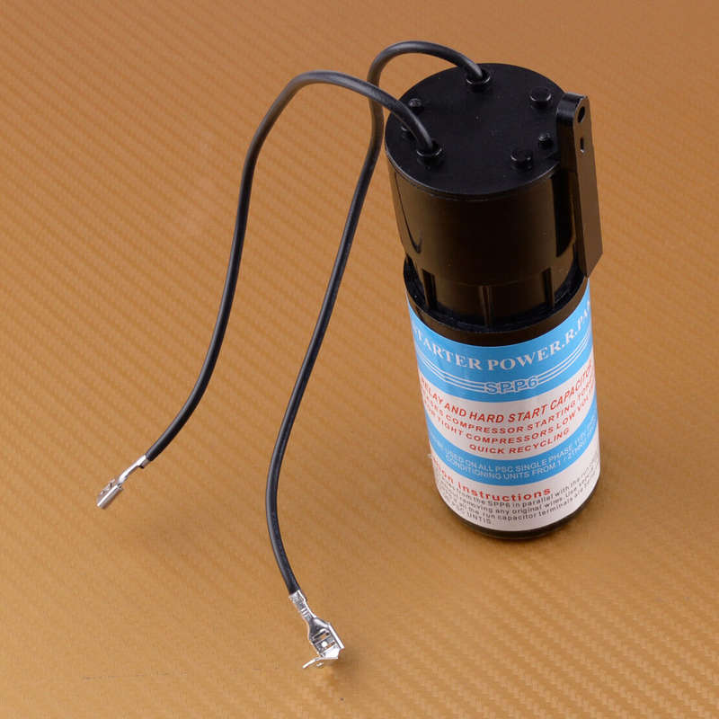 Capacitor SPP6 Torque Fit for Supco 1/2HP-10HP Relay Increases Hard Start Kit
