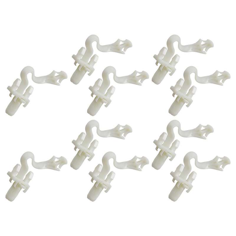 10pcs Car Interior A Pillar Trim Retainer Clips Fit for Toyota Lexus White Car