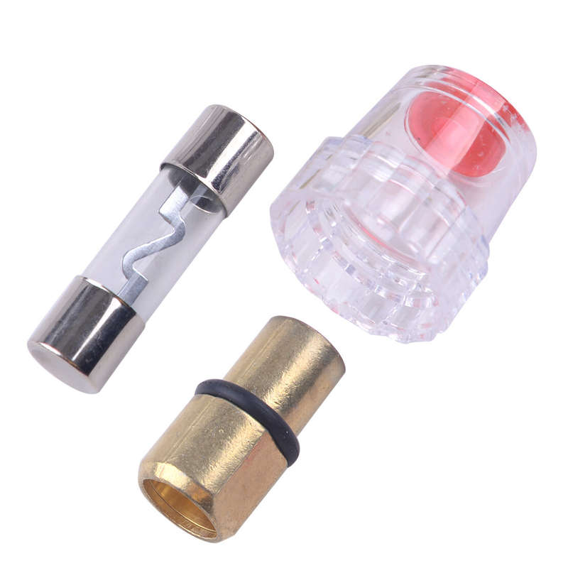 Car Auto Stereo Audio AGU Fuse Box Holder 8 Gauge Wire and 4pcs 60A Amp Fuse 12V