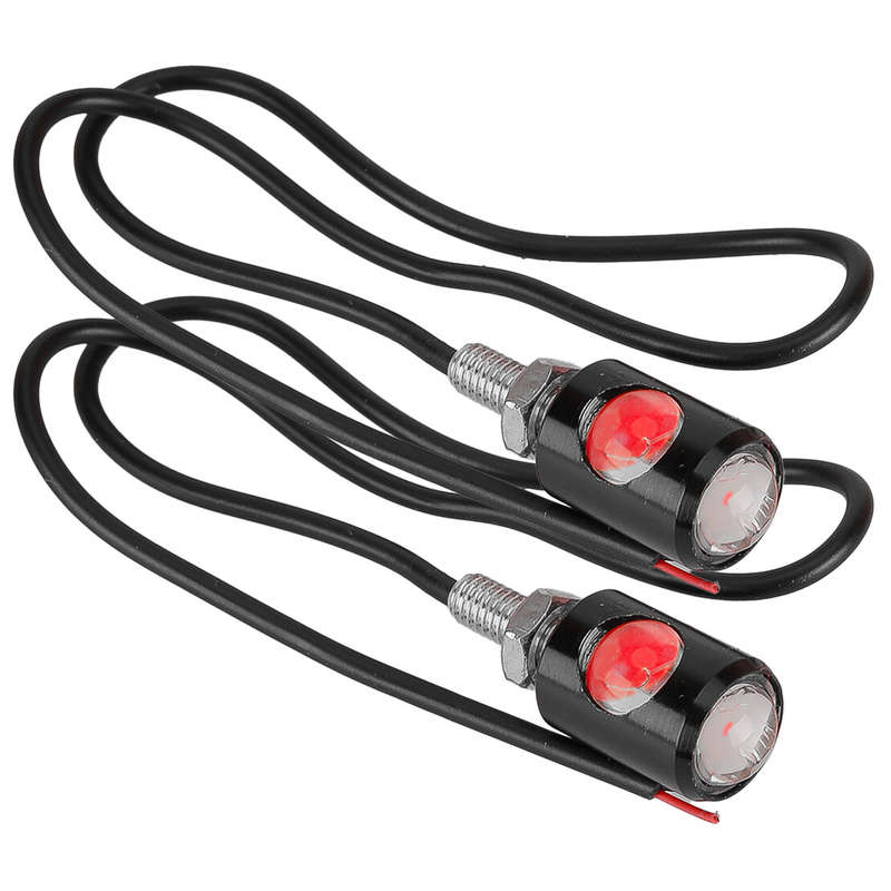 2pcs Universal Mini LED Motorcycle Turn Signal Indicator Blinker Light