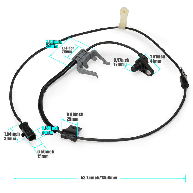 Front Right ABS Wheel Speed Sensor For Toyota Sienna 89542-08050 L4 2.7L V6 3.5L