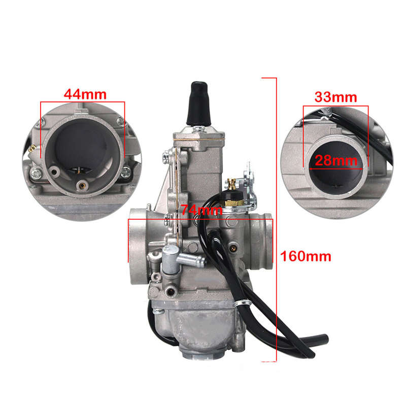 28 mm VM28-418 Flat Slide Smoothbore Carb Carburetor for Mikuni TM