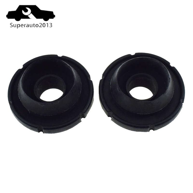 2X Upper & 2X Lower Cushion Bushing Radiator Mount Rubber For Ford Fiesta Mazda
