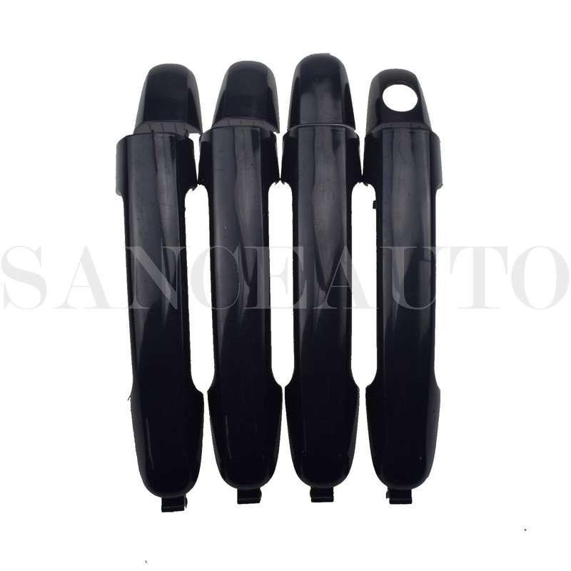 8PCS Front Rear LH RH Chrome Inside Black Outside Door Handles For Sonata 09-10