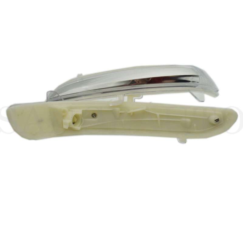 2PCS Clear Rear View Mirror Lamp Turn Signal Light Lens For Peugeot 208 12-17