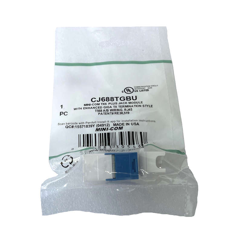 50PCS NEW FOR PANDUIT CJ688TGBU 6 Types of Module Network JACK Module