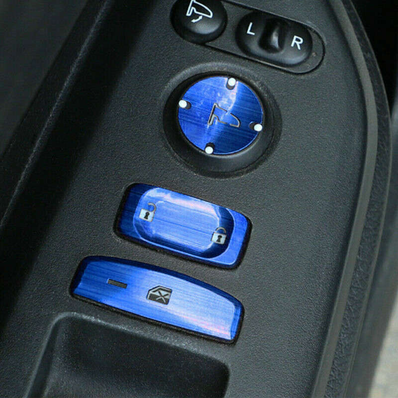 Blue Window Switch Panel Button Cover Trim Fit for Honda CRV CR-V 2017-19 New