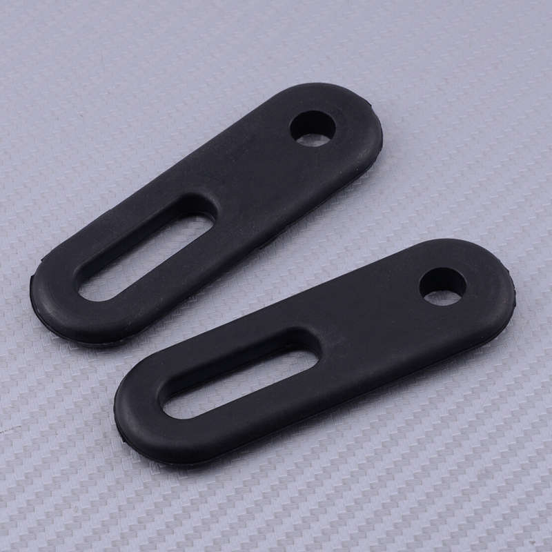 2pcs UTV Door Strap Latch Band Kit Black Rubber Fit for Yamaha Rhino 450 660 700