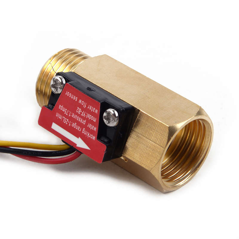 New G1/2" Water Liquid Flow Hall Sensor Switch Flow Meter Flow Control