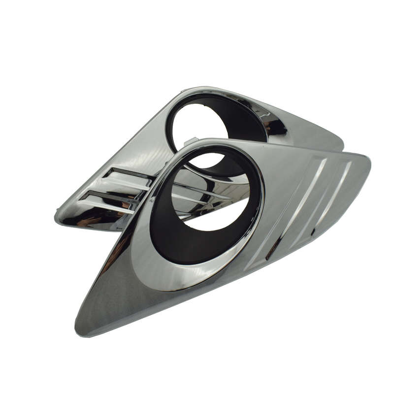 Front Left & Right Bumper Fog Light Cover Bezel Chrome For 2012-14 Toyota Camry
