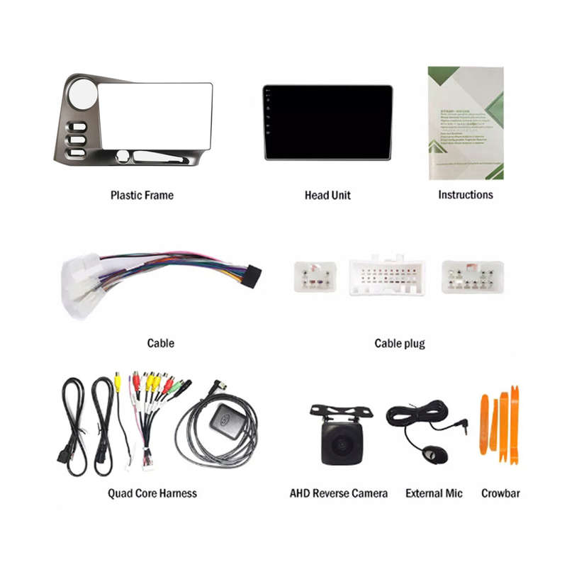 1x 9" Quad Core GPS Android 13 Carplay Headunit Fit For Toyota Matrix 2003-2008