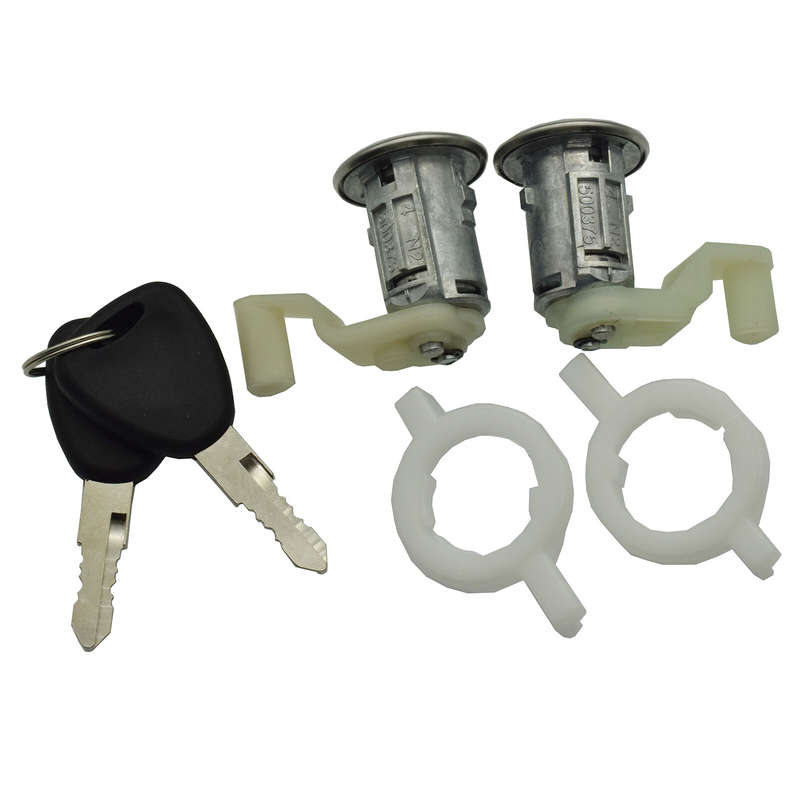 Set Of 1 Door Lock Cylinder W/2 keys 7701472806 For Renault Clio Thalia New