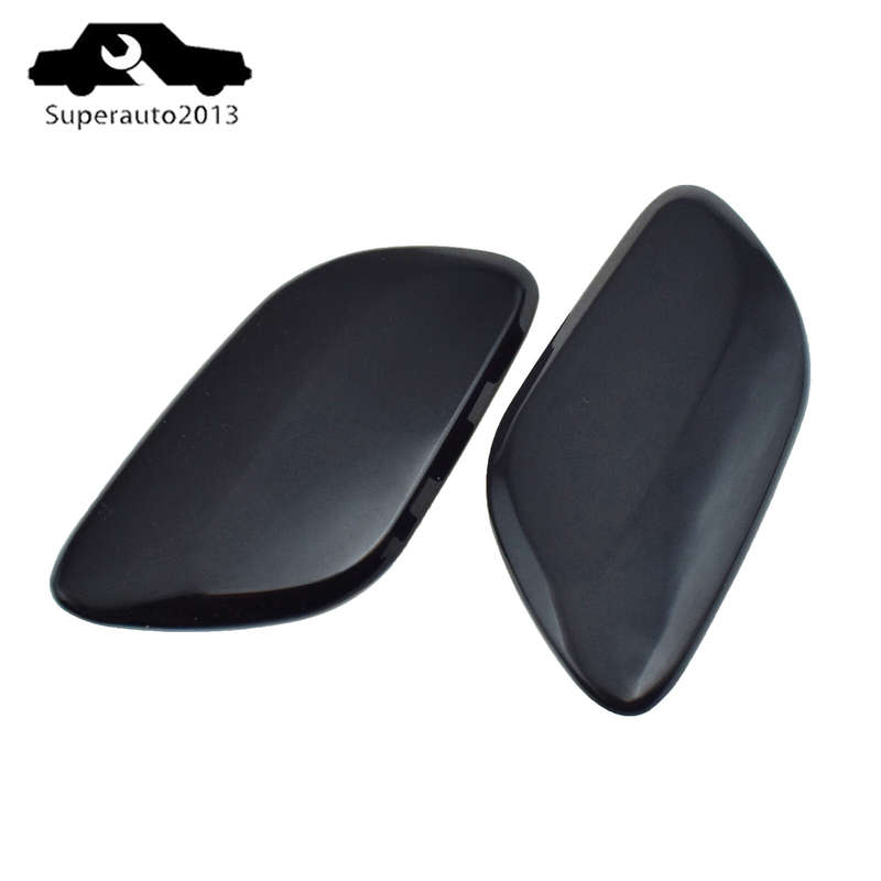 2PCS Left & Right Front Headlight Washer Nozzle Cover For Volvo XC70 MK2 2008-16