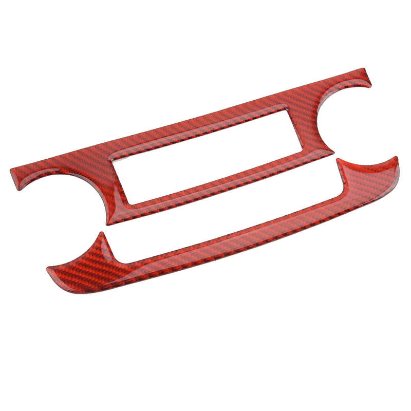 Carbon Fiber Red A/C Switch Panel Trim Cover Fit for Honda CR-V CRV 2007-2011